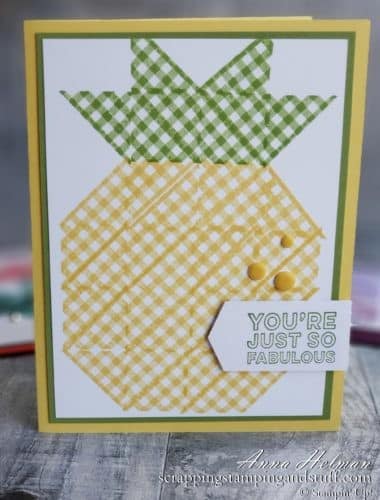 Make beautiful quilt cards and scrapbook pages using the Stampin Up The Right Triangle stamp set and Stitched Triangles Dies bundle