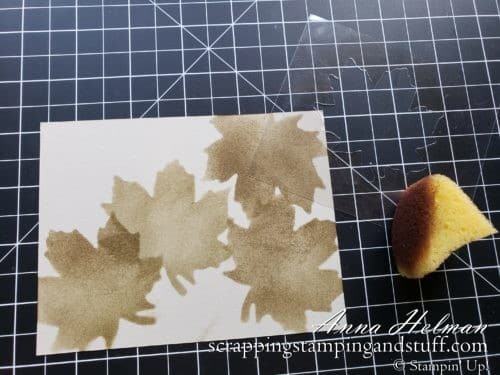 These 10 stamping techniques to use with leaves are perfect for beautiful fall cards. Stained glass, sponging, spritzing, blends markers, a keyhole card, and more. Try them today!