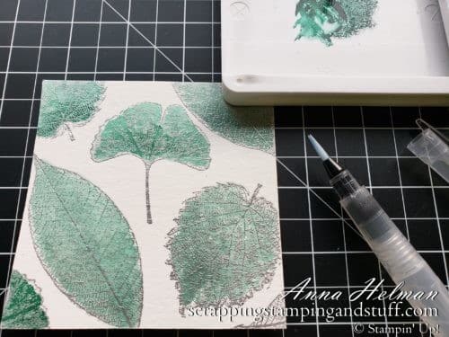 These 10 stamping techniques to use with leaves are perfect for beautiful fall cards. Stained glass, sponging, spritzing, blends markers, a keyhole card, and more. Try them today!