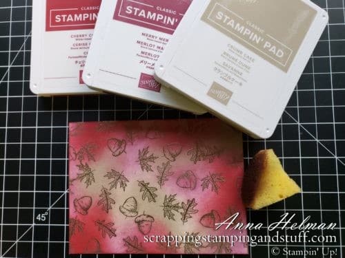 These 10 stamping techniques to use with leaves are perfect for beautiful fall cards. Stained glass, sponging, spritzing, blends markers, a keyhole card, and more. Try them today!