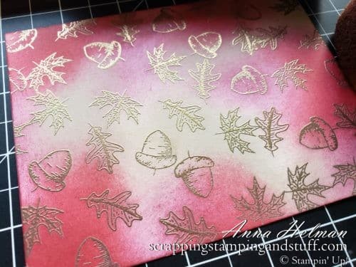 These 10 stamping techniques to use with leaves are perfect for beautiful fall cards. Stained glass, sponging, spritzing, blends markers, a keyhole card, and more. Try them today!