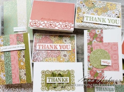 Join in to make 10 different simple cards using the Stampin Up Ornate Garden product suite. Watch along as I design these cards and share helpful crafting tips!