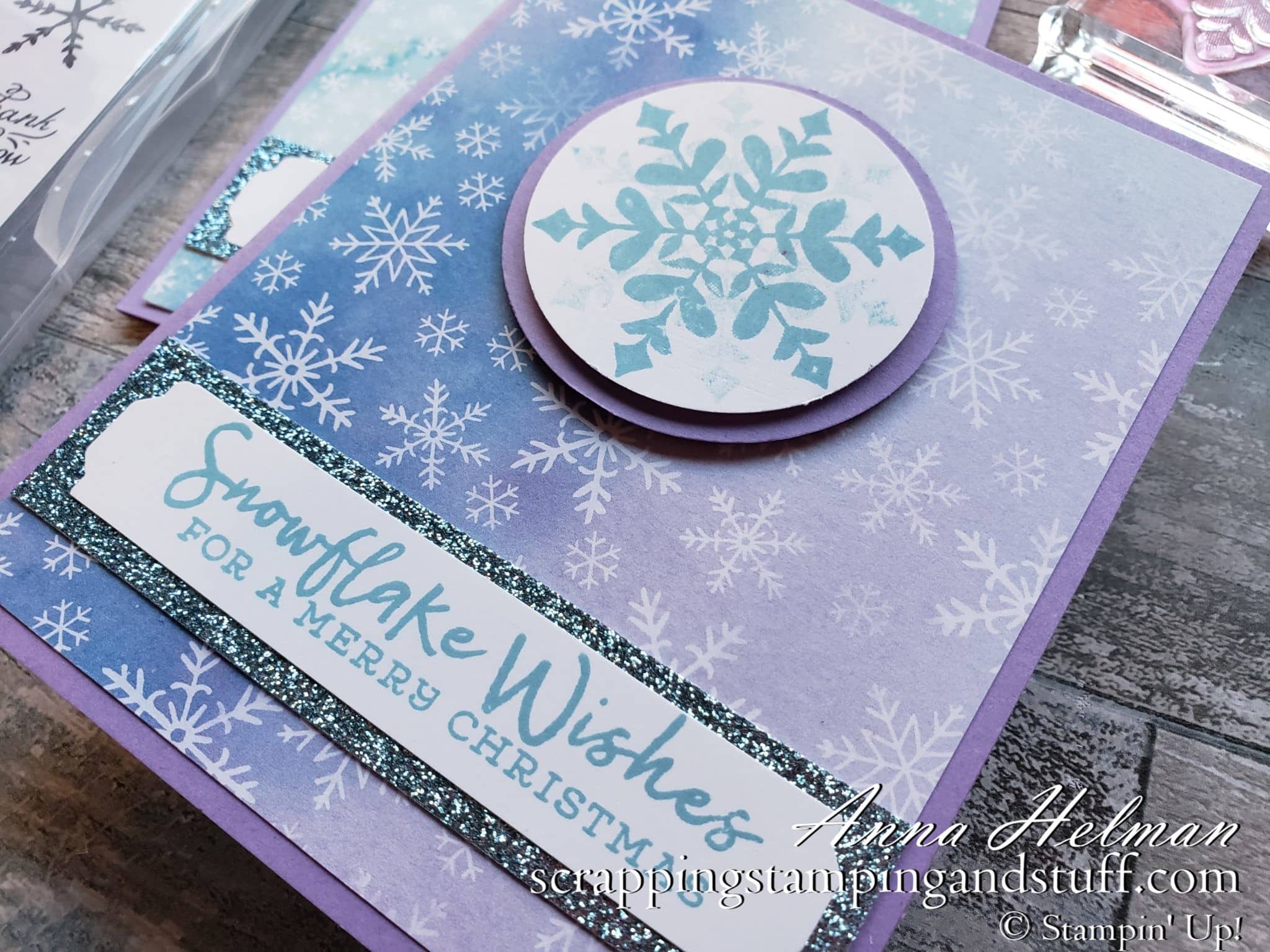 A Snowflake Card Idea With Snowflake Splendor DSP