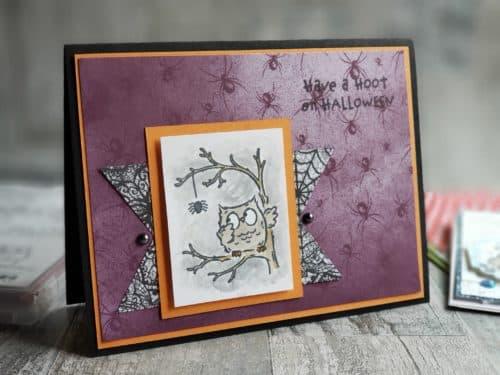 The Stampin Up Have A Hoot stamp set, is full of adorable Halloween and Christmas owl stamps!