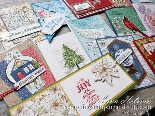 Take a look at these beautiful Christmas card ideas from my Stampin Up OnStage event swap cards with other demonstrators!