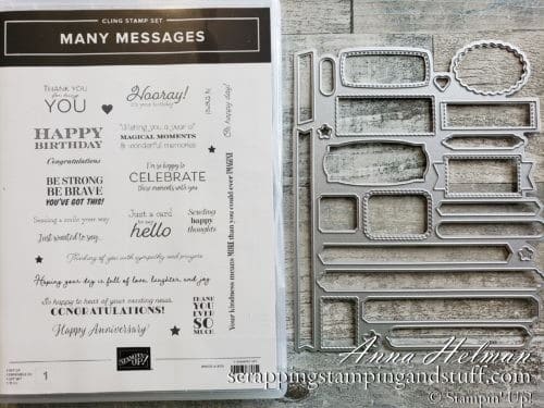 Make hundreds of sentiment tags for your card making projects in minutes with the Stampin Up Many Messages bundle.