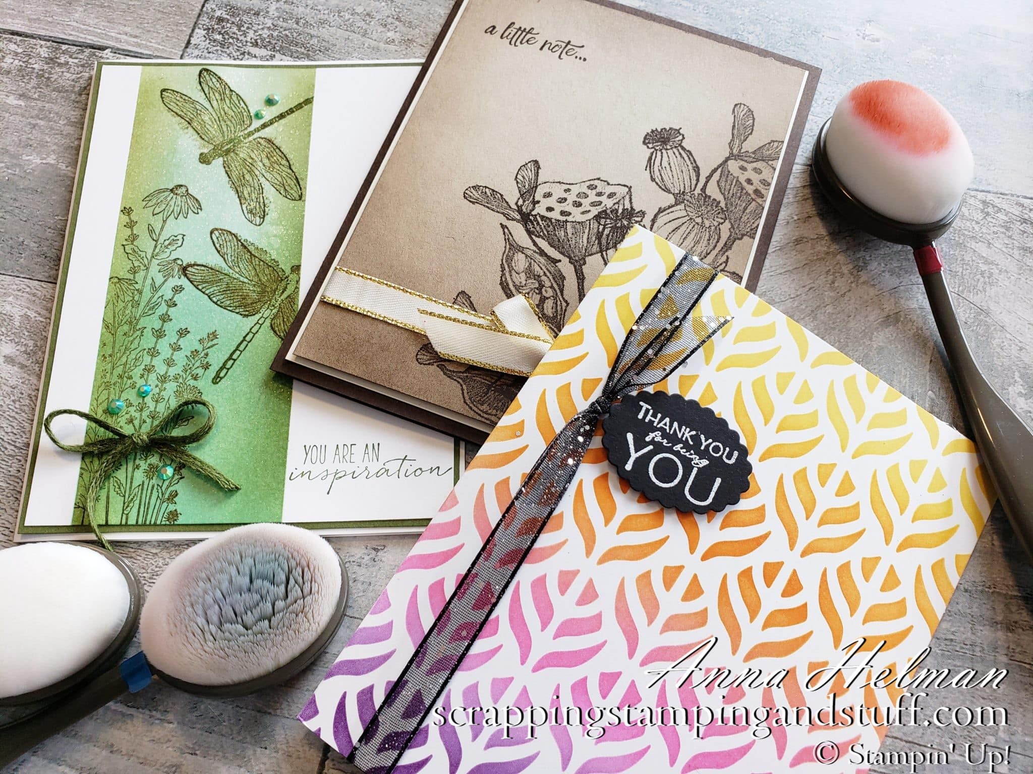 Stampin Up Blending Brushes are an amazing tool for blending ink with soft, even, and beautiful results.