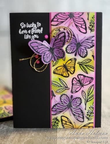 The Stampin Up Floating And Fluttering bundle includes gorgeous butterflies to use on your cards and other paper projects.