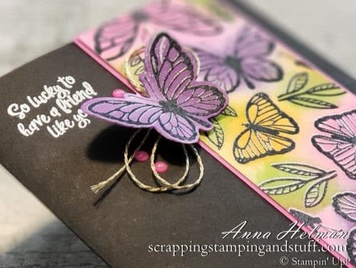 The Stampin Up Floating And Fluttering bundle includes gorgeous butterflies to use on your cards and other paper projects.