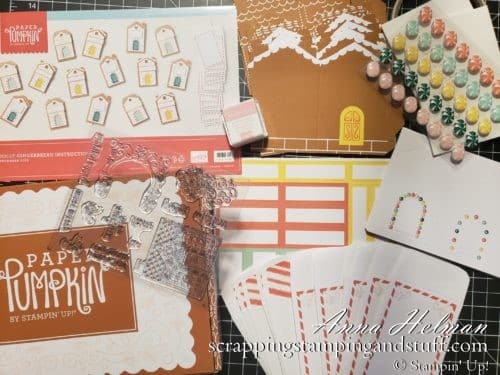This Jolly Gingerbread kit is full of amazing gingerbread house cards and crafts. Take a look at my November 2020 Paper Pumpkin alternative ideas here!