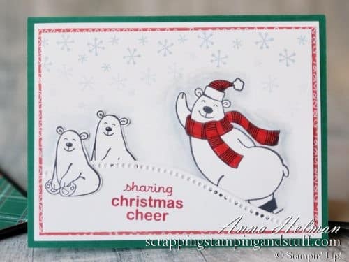 Three adorable card ideas made with the Stampin Up Warm & Toasty stamp set, featuring cute polar bears, reindeer, mice, and bunnies!