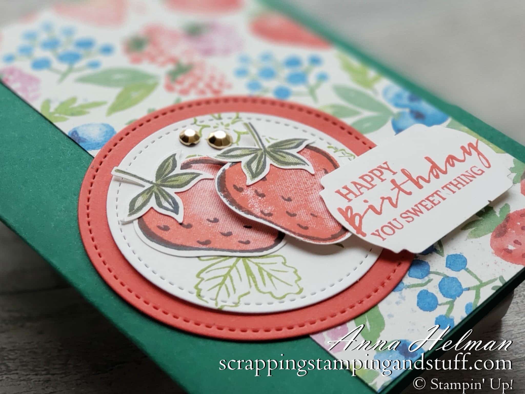 Stampin Up Sweet Strawberry Makes Beautiful Berry Cards