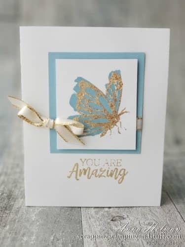 Stampin Up Gilded Leafing allows you to add gorgeous gold accents to all your projects. Learn all about it here!