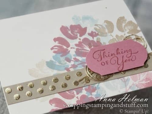 Here are 15 ways to use gilded leafing on you next project! This new Stampin Up product takes your projects to a whole new level.