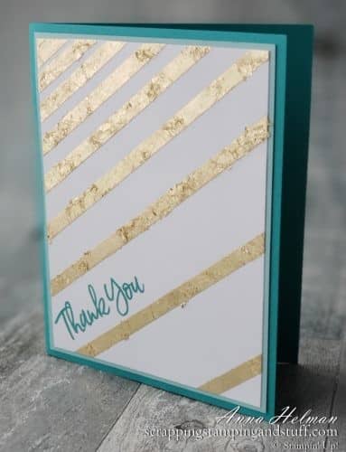 Here are 15 ways to use gilded leafing on you next project! This new Stampin Up product takes your projects to a whole new level.