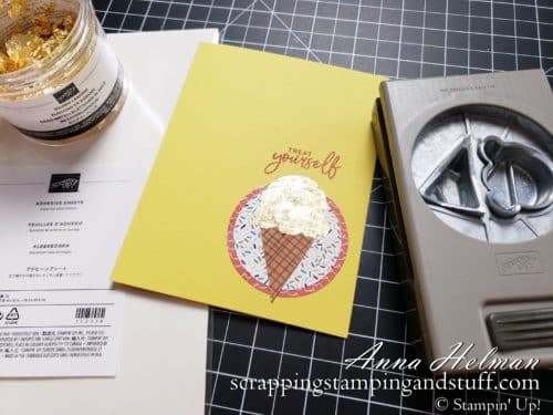 Here are 15 ways to use gilded leafing on you next project! This new Stampin Up product takes your projects to a whole new level.