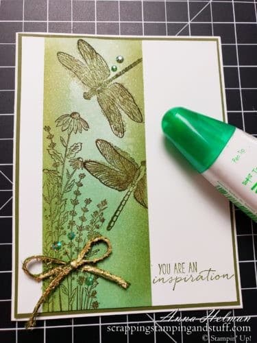 Here are 15 ways to use gilded leafing on you next project! This new Stampin Up product takes your projects to a whole new level.