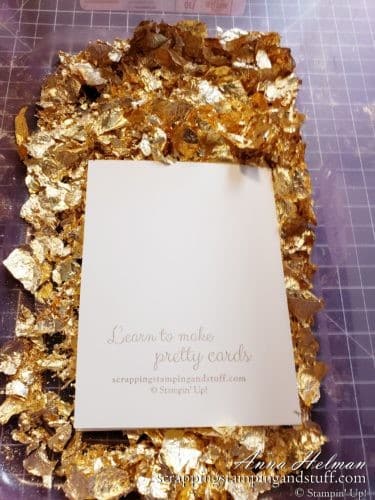 Stampin Up Gilded Leafing allows you to add gorgeous gold accents to all your projects. Learn all about it here!