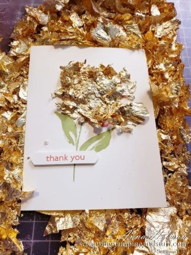 Stampin Up Gilded Leafing allows you to add gorgeous gold accents to all your projects. Learn all about it here!