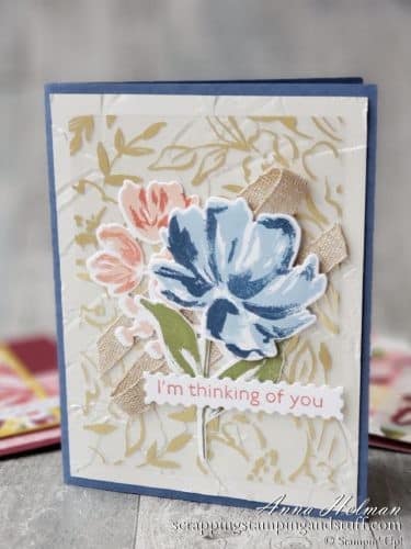 See ten card ideas using the Stampin Up Art Gallery stamp set and Fine Art Floral product suite! Simply gorgeous!