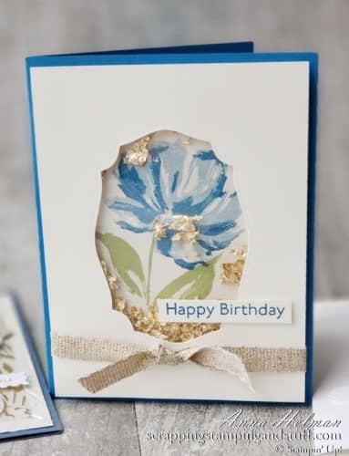 Here are 15 ways to use gilded leafing on you next project! This new Stampin Up product takes your projects to a whole new level.