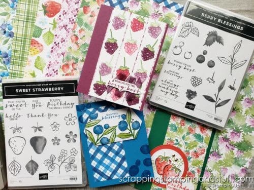 Get entered to win the Stampin Up Berry Blessings AND paper pack or get it free right now with your product order during Sale-a-bration!