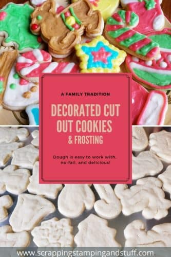 Holiday Cut Out Cookies and Decorator Frosting Recipe - a Christmas tradition! This cookie recipe is easy to work with, no-fail, and makes soft, delicious sugar cookies!