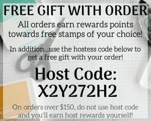 SideBar Stampin Up Host Code - Free Gift With Order