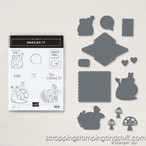 Stampin Up Snailed It Stamp Set and Snail Dies
