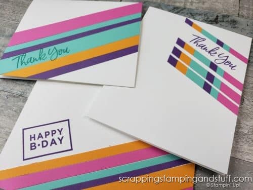 Pieced scrap cards are an amazing way to use up your paper scraps, so take a look and then make some yourself!