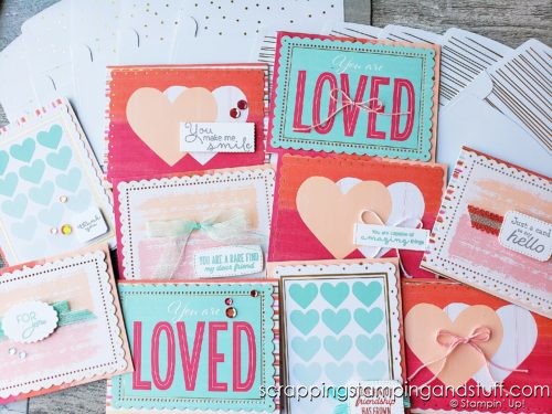 Make quick and adorable Valentine's cards using this Sweet Little Valentine's Cards & More kit! You'll have 10 cute cards in minutes!