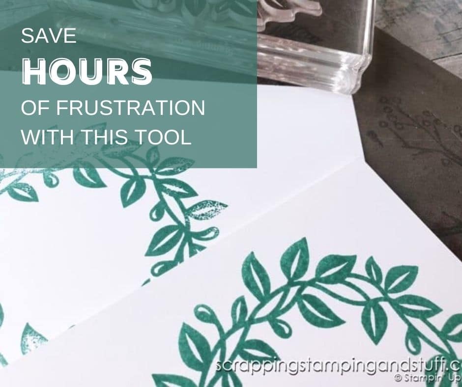 The Stampin Pierce Mat Saves Hours of Frustration!