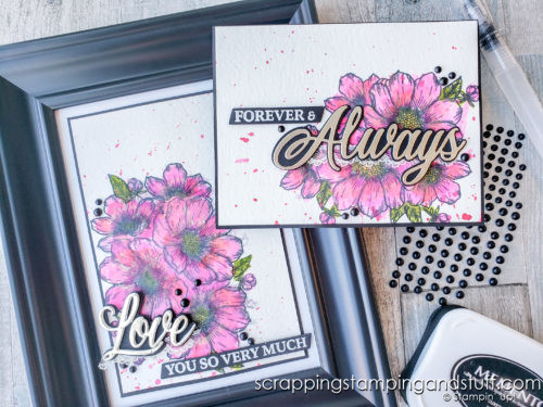 A gorgeous watercolor wedding card idea using the Stampin Up Forever & Always bundle in the 2021 January-June Mini