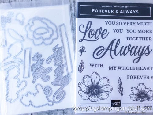 A gorgeous watercolor wedding card idea using the Stampin Up Forever & Always bundle in the 2021 January-June Mini