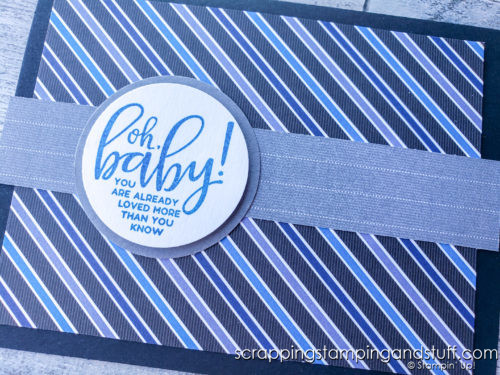 Make lots of beautiful cards quickly with this simple card recipe and the Stampin Up Punch Party stamp set!