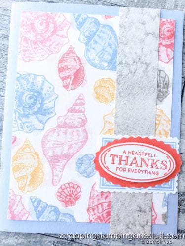 Make lots of beautiful cards quickly with this simple card recipe and the Stampin Up Punch Party stamp set!