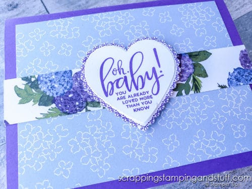 Make lots of beautiful cards quickly with this simple card recipe and the Stampin Up Punch Party stamp set!