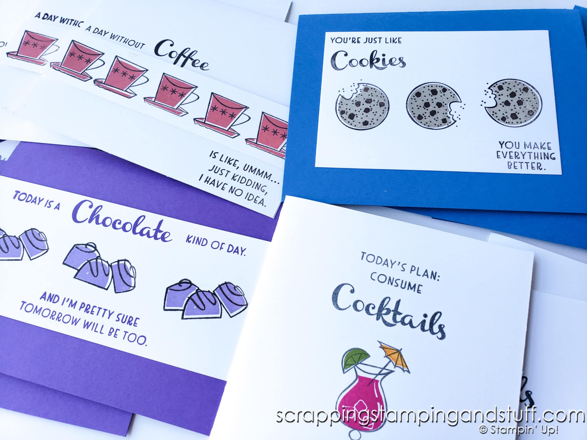 Coffee, Cookies, Cocktails and Chocolate Cards – YUM!