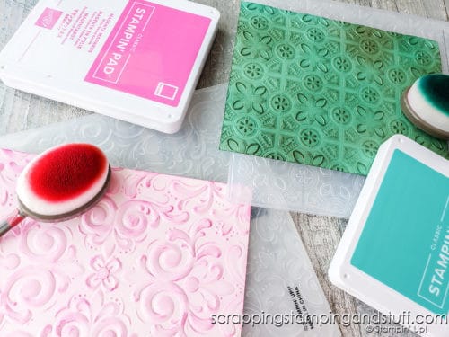Have you ever combined blending brushes and embossing on your card projects? This technique is simple to use, and makes for stunning projects.