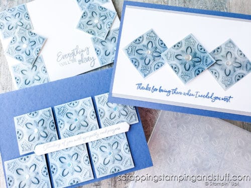 Have you ever combined blending brushes and embossing on your card projects? This technique is simple to use, and makes for stunning projects.