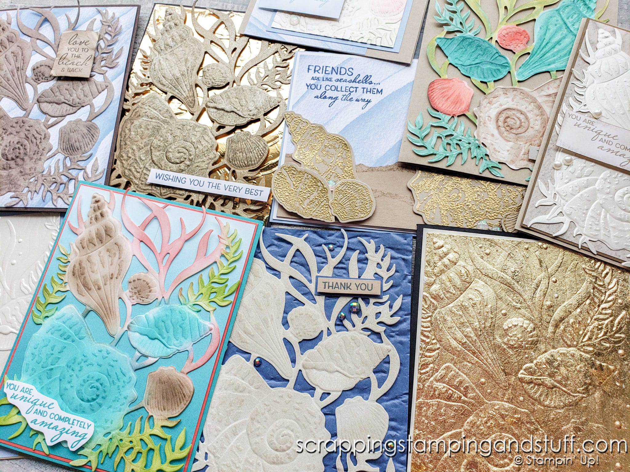 Stampin Up Friends Are Like Seashells – 10 Ways To Use This Gorgeous Bundle