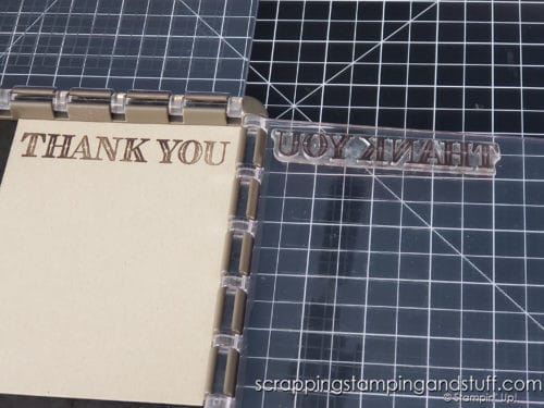 Can your MISTI do this? If not, try this amazing step stamping technique with the Stampin Up Stamparatus today.