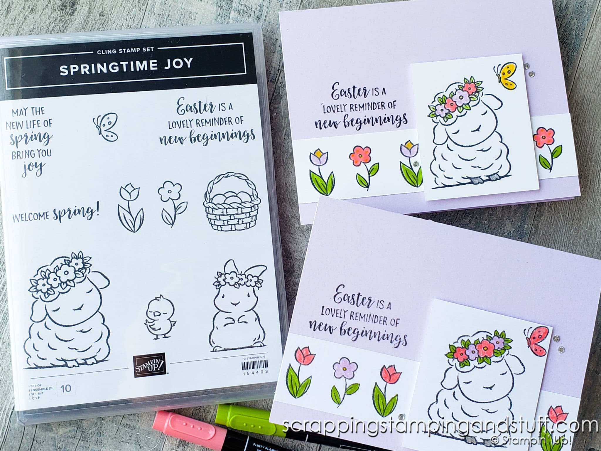 A Sweet Lamb With Stampin Up Springtime Joy