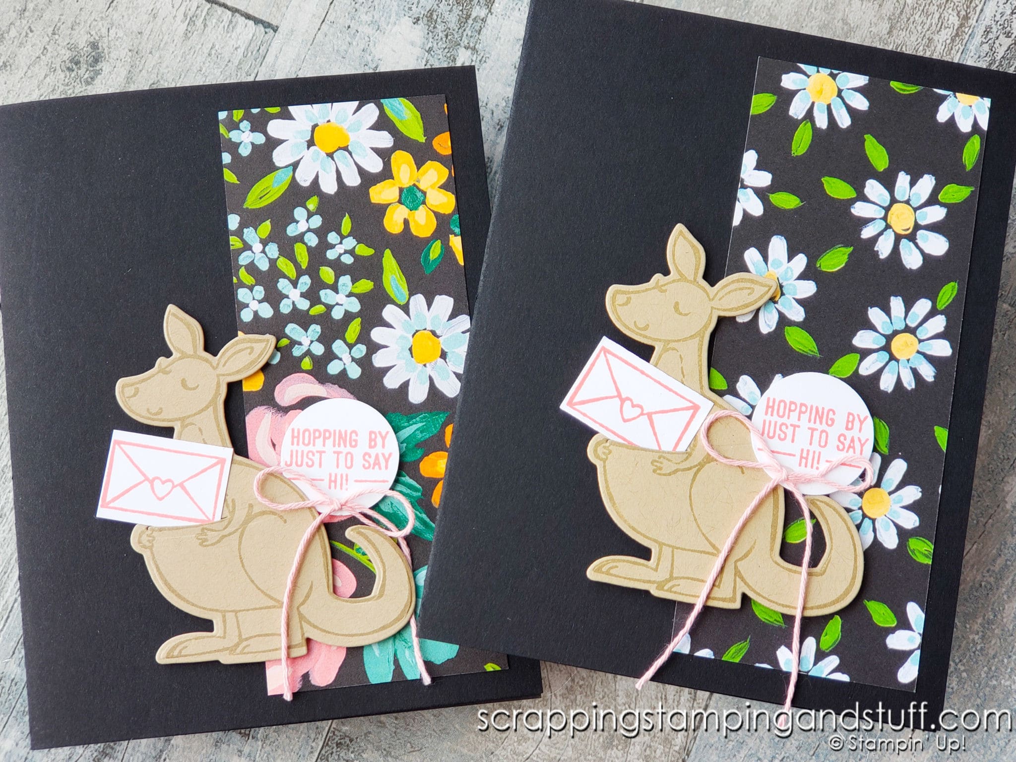 Stampin Up Kangaroo & Company and a Cute Card Sample