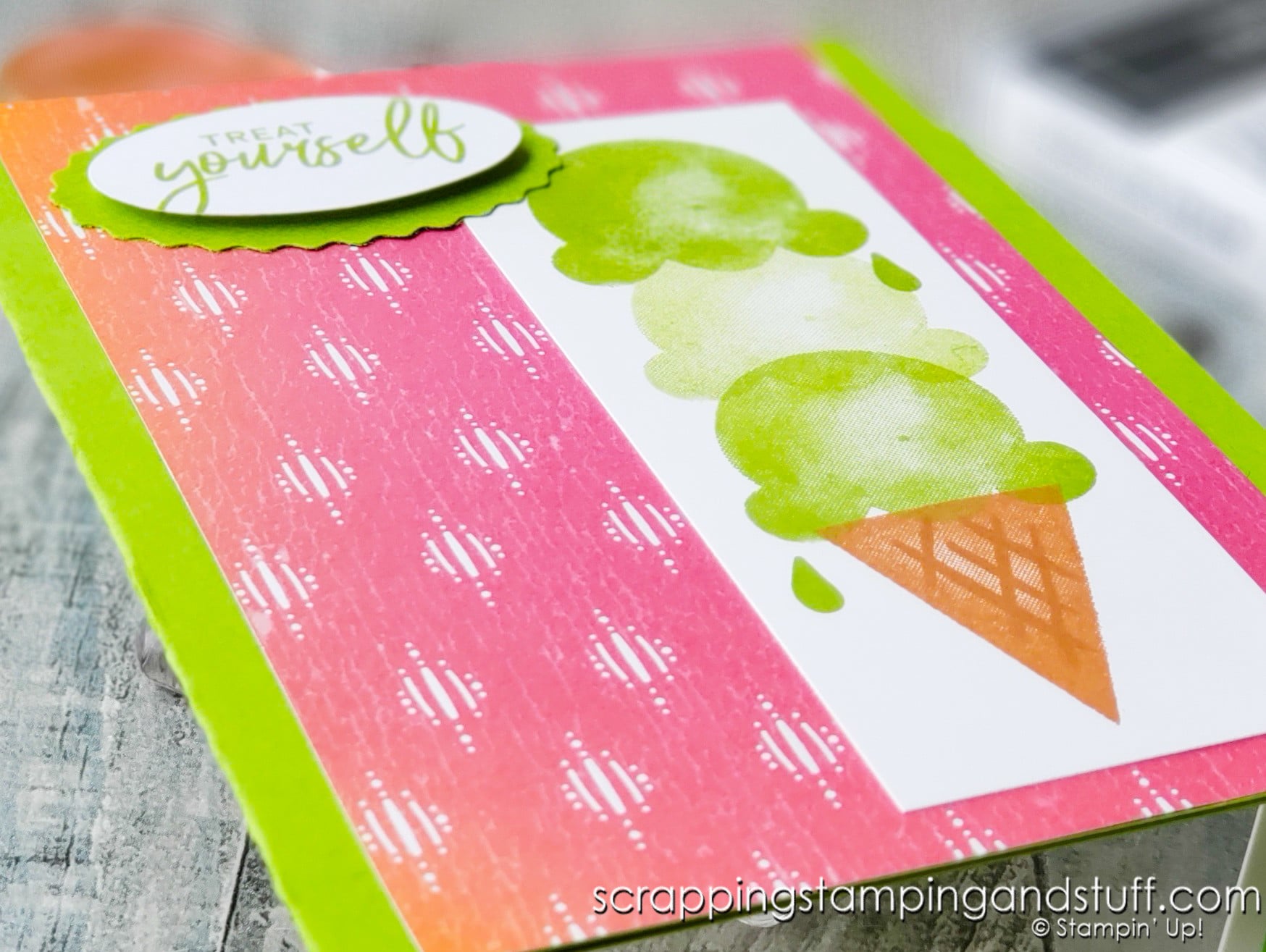 A Sweet And Simple Ice Cream Card