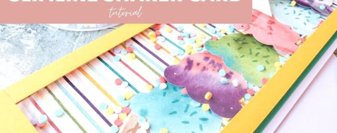 Take a look at how to make this amazing slimline shaker card without special tools or dies!