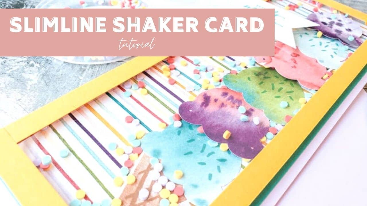 Take a look at how to make this amazing slimline shaker card without special tools or dies!