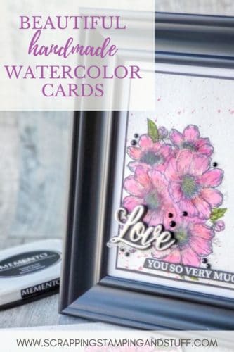 A gorgeous watercolor wedding card idea using the Stampin Up Forever & Always bundle in the 2021 January-June Mini Catalog. Tutorial included!