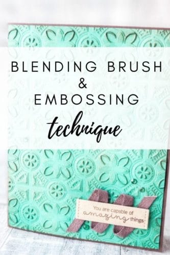Have you ever combined blending brushes and embossing on your card projects? This technique is simple to use, and makes for stunning projects. 