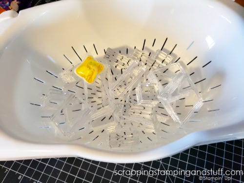 Do you know how to clean acrylic blocks in the dishwasher? They'll be sparkly new in no time! Let me show you how easy it is.